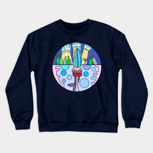 Mermaid at Bar Crewneck Sweatshirt